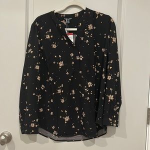 Hilary Radley autumn floral blouse